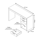 Escrivaninha 2 Gavetas Office Branco | La Cassa