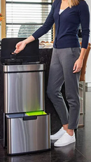 Lixeira Inteligente  Inox 60L com Sensor de Presença | La Cassa ©