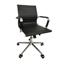 Cadeira de Escritório Secretária Giratória  Esteirinha Preta | La Cassa ©