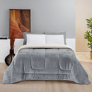 Coberdrom Queen Manta/Sherpa Dupla Face Everest Cinza  | La Cassa ©