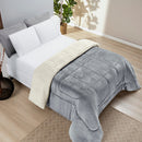 Coberdrom Queen Manta/Sherpa Dupla Face Everest Cinza  | La Cassa ©