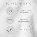 Cobertor Duo Blanket Kacyumara Majestic Off White  | La Cassa ©
