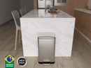 Lixeira 30L Com Pedal Aço Inox Escovado La Cassa